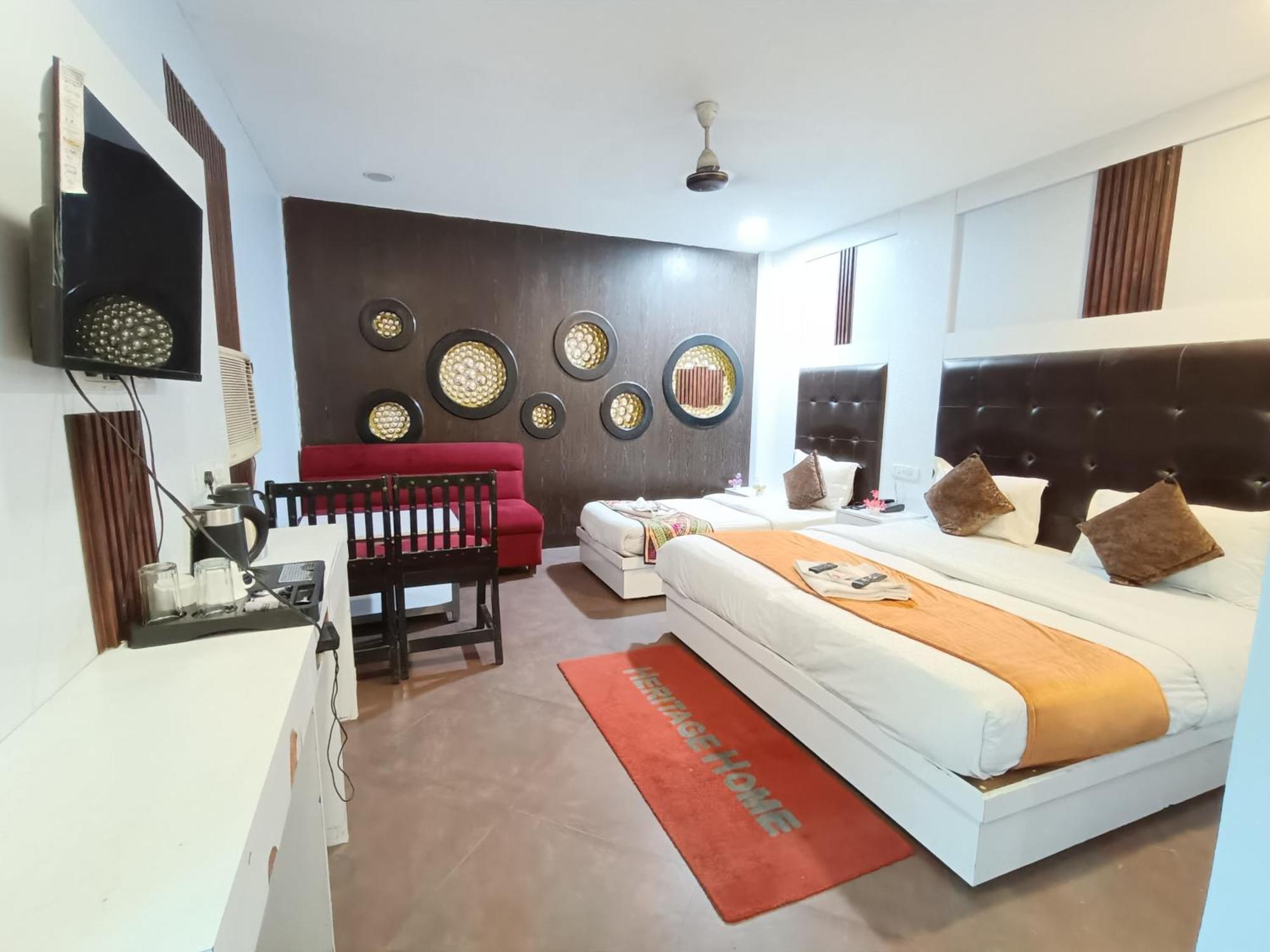 Hotel Heritage Home Walking 1 Minuit From R K Ashram Metro Station Neu-Delhi Exterior foto